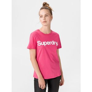 SuperDry Flock Triko Růžová obraz