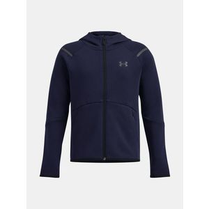 Under Armour UA B Unstoppable Flc FZ Mikina dětská Modrá obraz