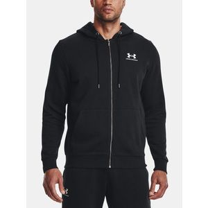 Černá mikina Under Armour Essential Fleece FZ obraz