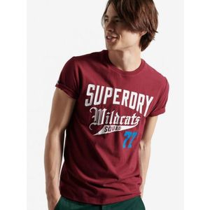 SuperDry Collegiate Graphic Triko Červená obraz