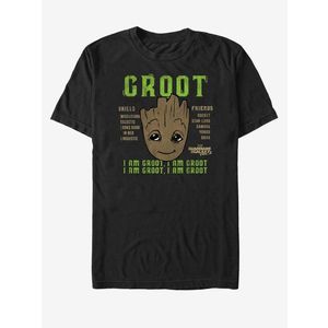 ZOOT.Fan I Am Groot Strážci Galaxie vol. 2 Marvel Triko Černá obraz