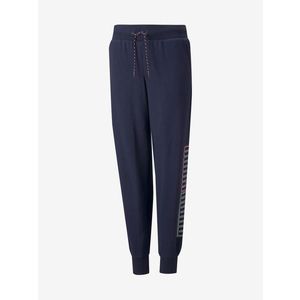 Puma Alpha Sweatpants Tepláky dětské Modrá obraz