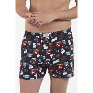 Pánské boxerky Italian Fashion Rojas - bavlna Tmavě modrá 2XL obraz