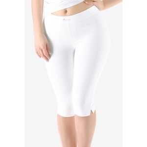 Capri legíny Gina 95001P - Bavlna Bílá 3XL obraz