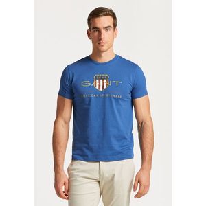 TRIČKO GANT D2. ARCHIVE SHIELD SS T-SHIRT LAKE BLUE obraz