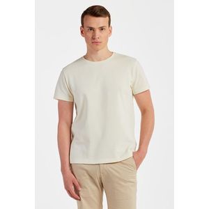 TRIČKO GANT WAFFLE TEXTURE T-SHIRT CREAM3 obraz