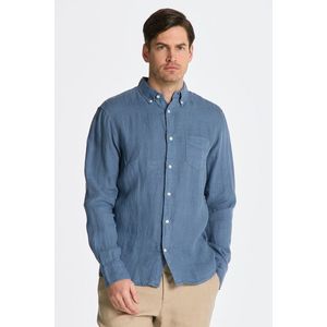 KOŠILE GANT REG UT GMNT DYED LINEN SHIRT SALTY SEA obraz