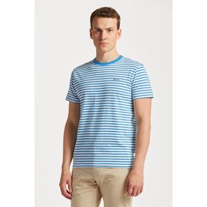 TRIČKO GANT STRIPED T-SHIRT DAY BLUE obraz