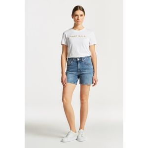 Blue denim shorts obraz