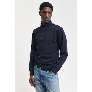 MIKINA GANT SACKER RIB HALF ZIP EVENING BLUE obraz