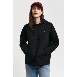 MIKINA GANT SHIELD HOODIE BLACK obraz