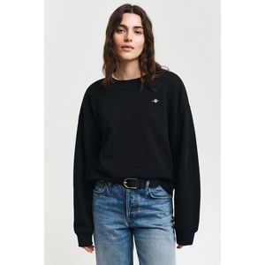 MIKINA GANT SHIELD C-NECK SWEAT BLACK obraz