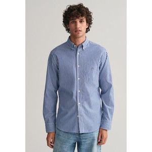 KOŠILE GANT REG POPLIN STRIPE SHIRT COLLEGE BLUE obraz