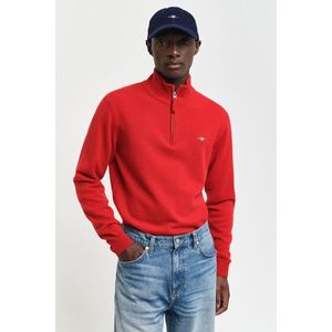 SVETR GANT SUPERFINE LAMBSWOOL HALF ZIP BRIGHT RED obraz