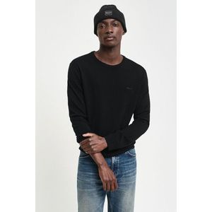 SVETR GANT EXTRAFINE MERINO WOOL C-NECK BLACK obraz