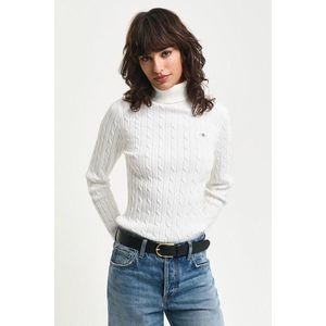 ROLÁK GANT STRETCH COTTON CABLE TURTLENECK EGGSHELL obraz