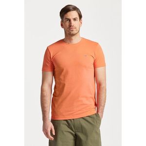 TRIČKO GANT SLIM PIQUE SS T-SHIRT APRICOT ORANGE obraz