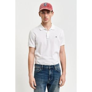 POLOKOŠILE GANT SLIM SHIELD SS PIQUE POLO WHITE obraz