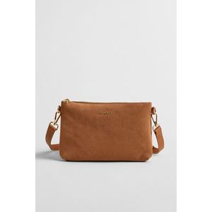 KABELKA GANT SUEDE SHOULDER BAG CACAO obraz