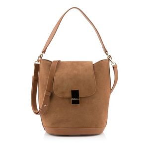 KABELKA GANT BUCKET SUEDE BAG CACAO obraz