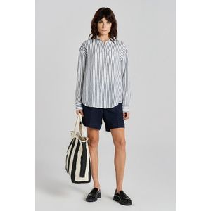 KOŠILE GANT REL STRIPED LINEN SHIRT EVENING BLUE obraz