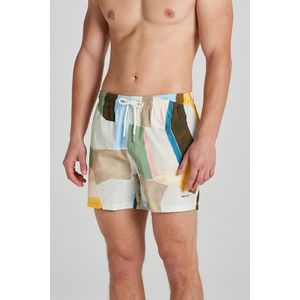 PLAVKY GANT ART PRINT SWIM SHORTS MEDAL YELLOW obraz