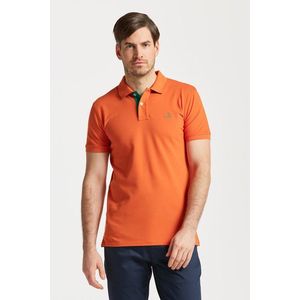 POLOKOŠILE GANT CONTRAST COLLAR PIQUE SS RUGGER PUMPKIN ORANGE obraz