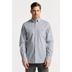 KOŠILE GANT REG MICRO PRINT SHIRT EVENING BLUE obraz