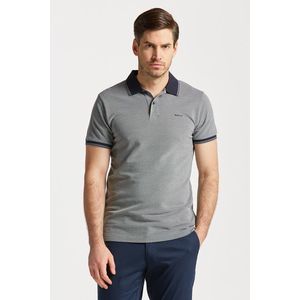 POLOKOŠILE GANT 4-COL OXFORD SS PIQUE GREY MELANGE obraz