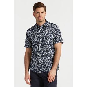 KOŠILE GANT REG FLORAL COTTON LINEN SS SHIRT MARINE obraz