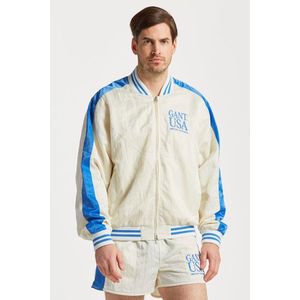 BUNDA GANT SATIN GANT VARSITY JACKET EGGSHELL obraz