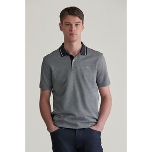 POLOKOŠILE GANT MICRO HOUNDSTOOTH POLO BLACK obraz