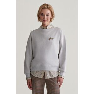 MIKINA GANT SCRIPT GRAPHIC C-NECK SWEAT PALE GREY MELANGE obraz