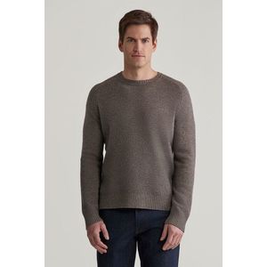 SVETR GANT WOOL BLEND C-NECK DARK HAZELNUT MELANGE obraz