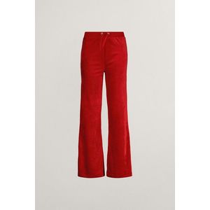 TEPLÁKY GANT STRAIGHT LEG VELOUR PANTS RUBY RED obraz