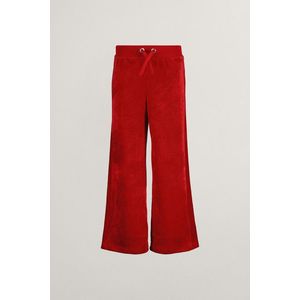 TEPLÁKY GANT STRAIGHT LEG VELOUR PANTS RUBY RED obraz