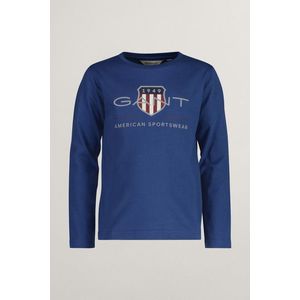 TRIČKO GANT ARCHIVE SHIELD LS T-SHIRT VINTAGE BLUE obraz