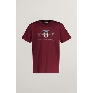 TRIČKO GANT ARCHIVE SHIELD SS T-SHIRT WINE RED obraz