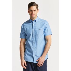 KOŠILE GANT REG COTTON LINEN SS SHIRT DAY BLUE obraz