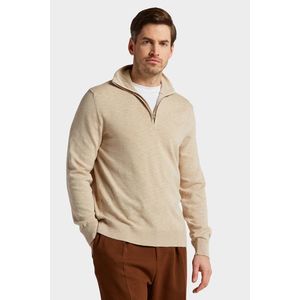 SVETR GANT COTTON FLAMME HALFZIP DRY SAND2 obraz