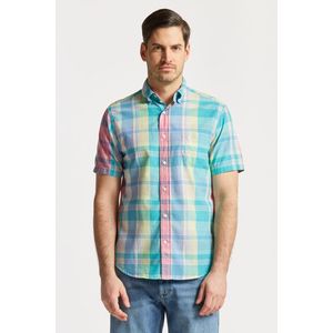 KOŠILE GANT REG UT COLORFUL MADRAS SS SHIRT PERKY PINK obraz