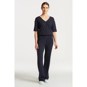 KALHOTY GANT RIB KNIT PANT EVENING BLUE obraz