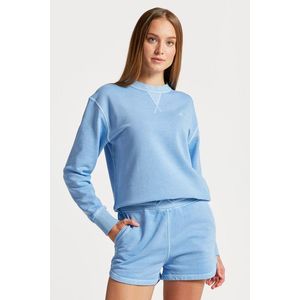 MIKINA GANT SUNFADED C-NECK SWEAT GENTLE BLUE obraz