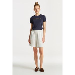 ŠORTKY GANT LINEN VISCOSE PULL-ON SHORTS EGGSHELL obraz