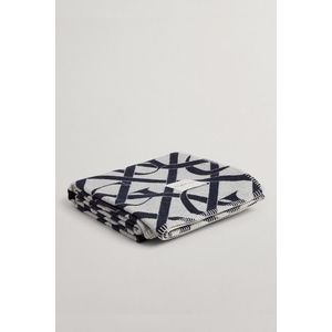 DEKA GANT MONOGRAM THROW 130X180 EVENING BLUE obraz