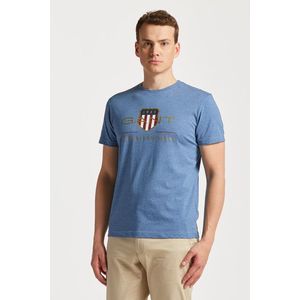 TRIČKO GANT D2. ARCHIVE SHIELD SS T-SHIRT DENIM BLUE MEL obraz