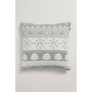 POVLAK NA POLŠTÁŘ GANT HOLIDAY KNIT CUSHION 50X50 GREY MELANGE obraz