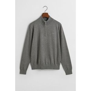 SVETR GANT SHIELD COTTON HALF ZIP DARK GREY MELANGE obraz