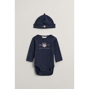 DĚTSKÝ SET GANT ARCHIVE SHIELD BODY AND BEANIE EVENING BLUE obraz