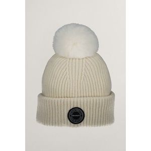 ČEPICE GANT POM POM BEANIE CREAM obraz